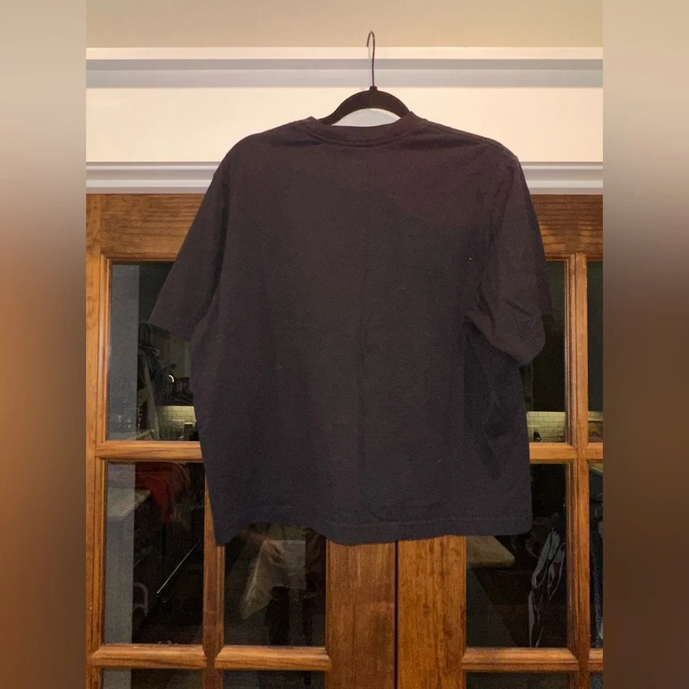 Nike Pirates‎ ECU Women's Size Medium Cropped Black T-Shirt Loose Fit Oversized